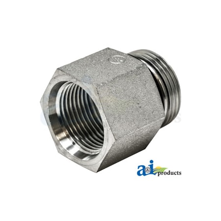 A & I Products Straight Solid Male ORB X Female ORB 2.5" x1.5" x1.5" A-43A29